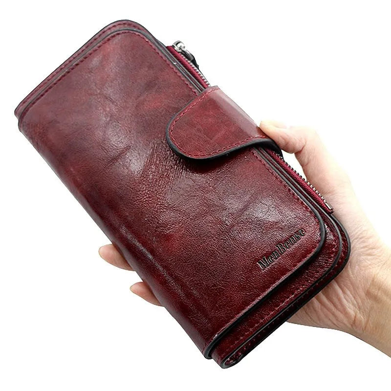 Women's wallet made of leather Wallets Three fold VINTAGE Womens purses mobile phone Purse Female Coin Purse Carteira Feminina