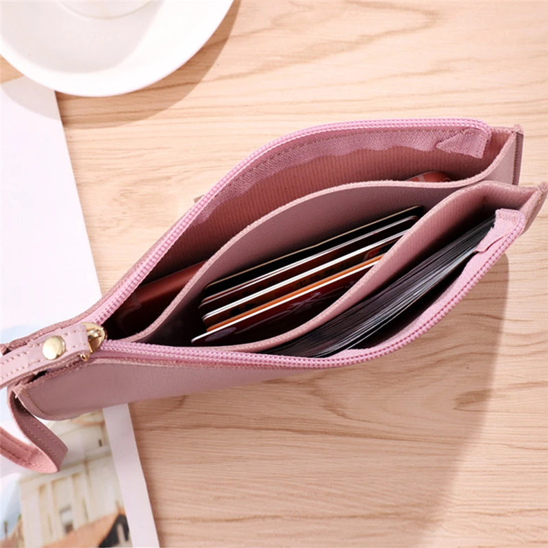 New Fashion Pu Leather Women Wallet Clutch Women's Purse Best Phone Wallet Female Case Phone Pocket Purse Coin Bag