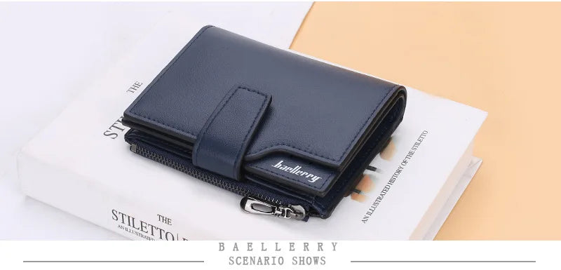 2024 New Women Wallets Name Customized Fashion Short PU Leather Quality Card Holder Classic Female Purse Zipper Wallet For Women