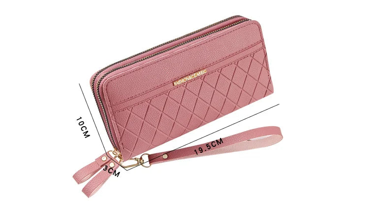 Long Women's Wallet Female Purses Tassel Coin Purse Card Holder Wallets Female Pu Leather Clutch Money Bag Pu Leather Wallet