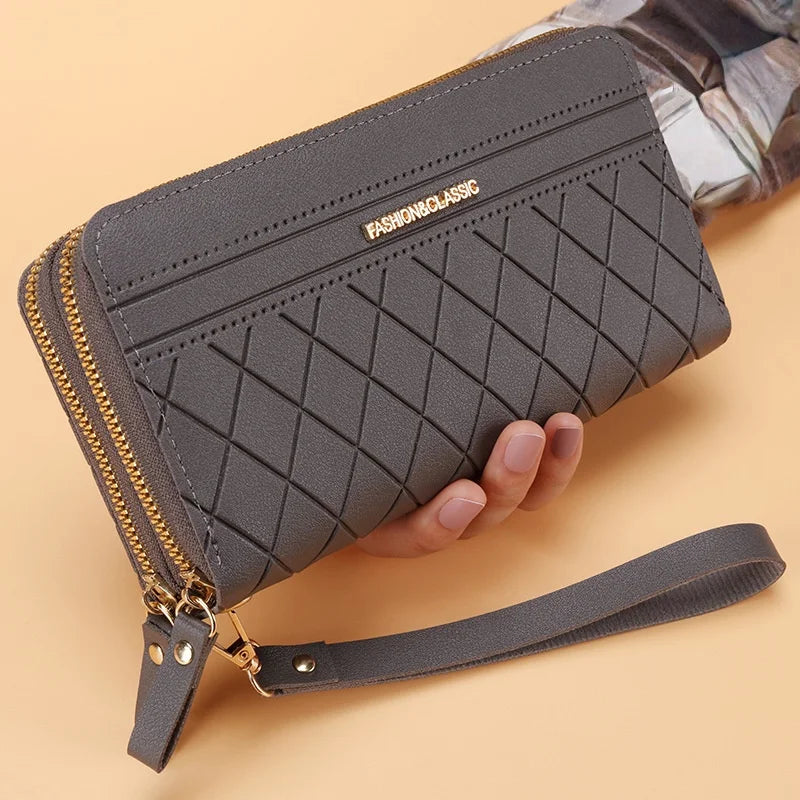 Long Women's Wallet Female Purses Tassel Coin Purse Card Holder Wallets Female Pu Leather Clutch Money Bag Pu Leather Wallet