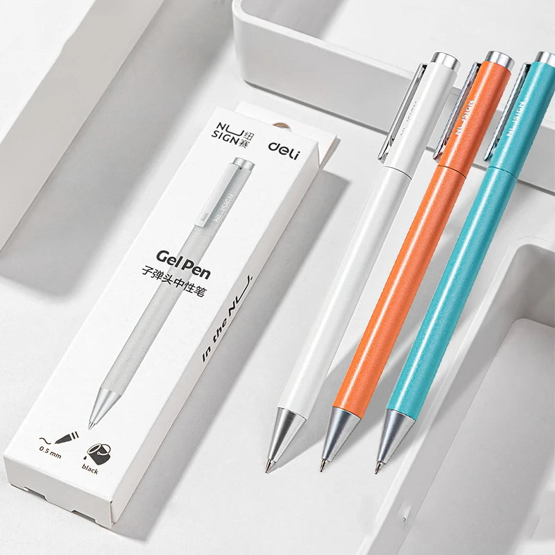 Stylo à bille gel en métal Xiaomi Deli, stylo à bille ...