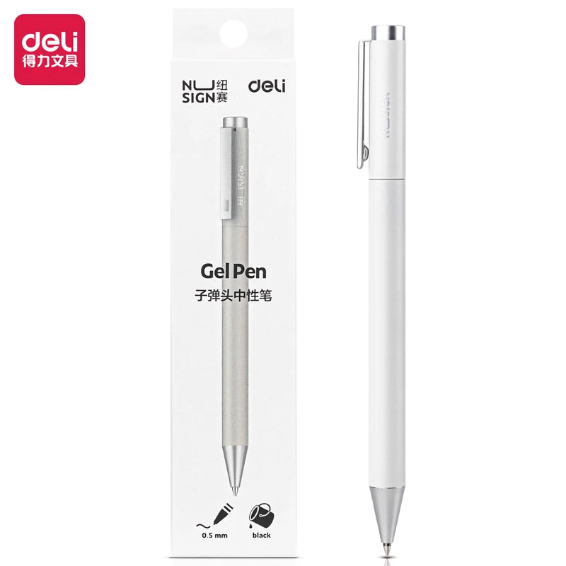 Stylo à bille gel en métal Xiaomi Deli, stylo à bille ...