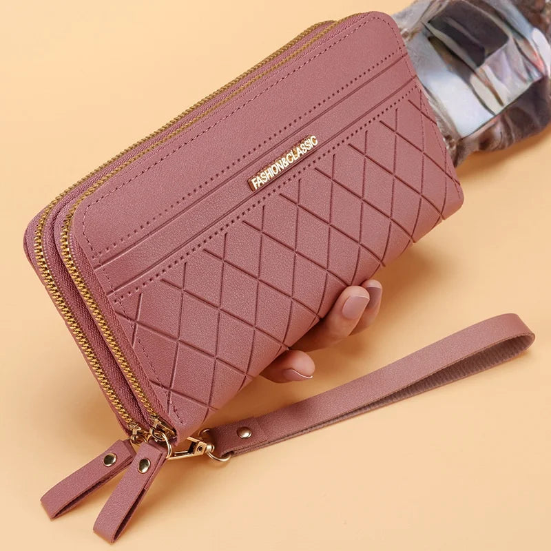 Long Women's Wallet Female Purses Tassel Coin Purse Card Holder Wallets Female Pu Leather Clutch Money Bag Pu Leather Wallet