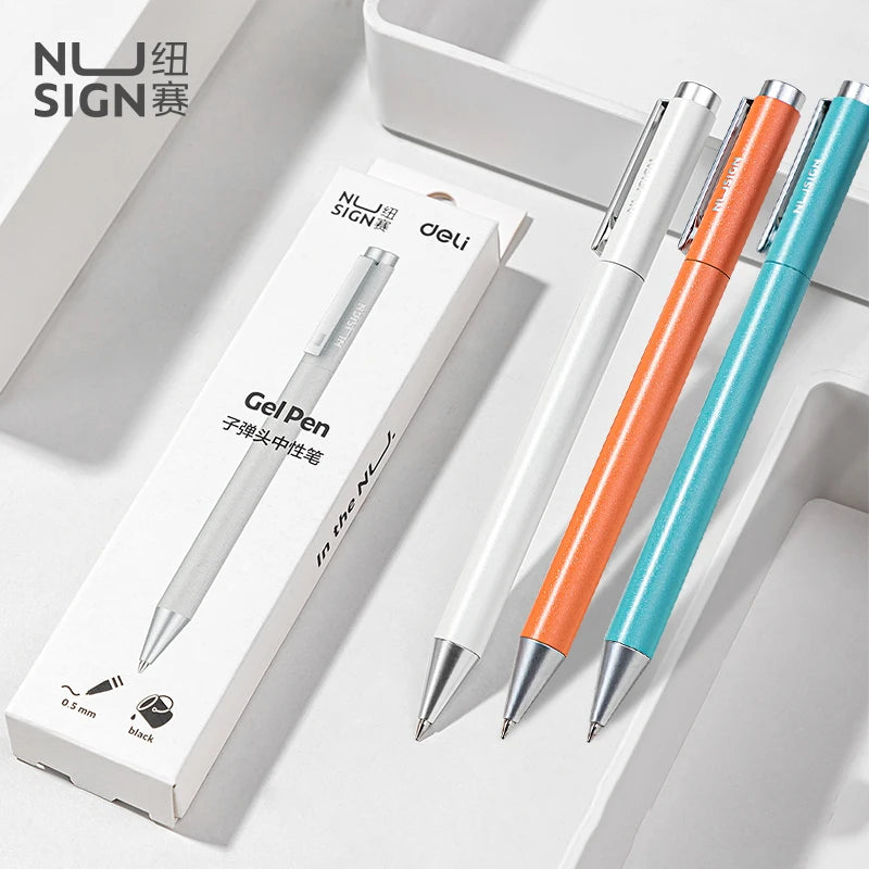 Stylo à bille gel en métal Xiaomi Deli, stylo à bille ...