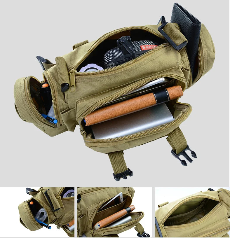 High Quality Outdoor Tactical Backpack Waist Pack Waist Bag Mochilas Molle Camping Hiking Pouch 3P Chest Bag