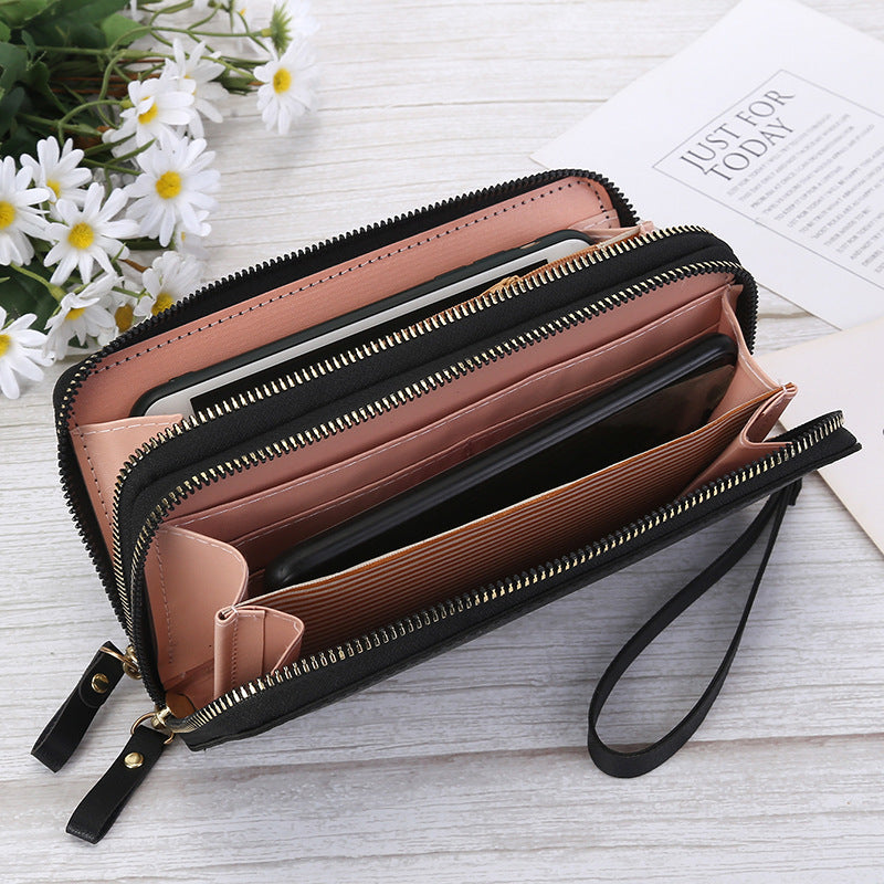 Long Women's Wallet Female Purses Tassel Coin Purse Card Holder Wallets Female Pu Leather Clutch Money Bag Pu Leather Wallet