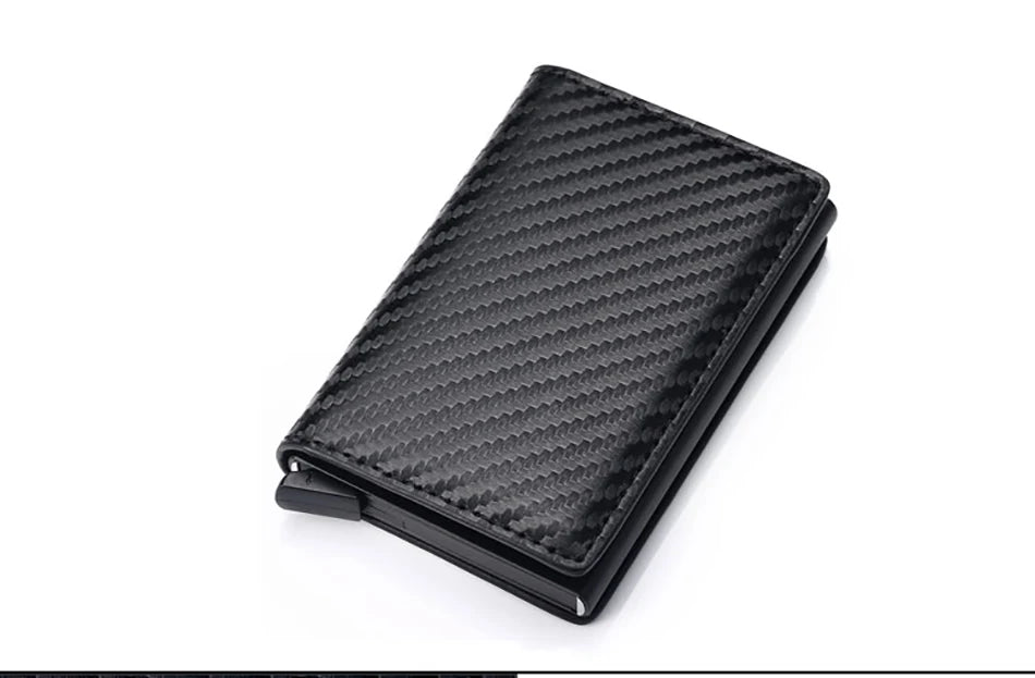 Men Credit Card Holder Wallet Slim Aluminum Men Wallet ID Credit Card Holder Mini RFID Wallet Automatic Pop Up Bank Card Case