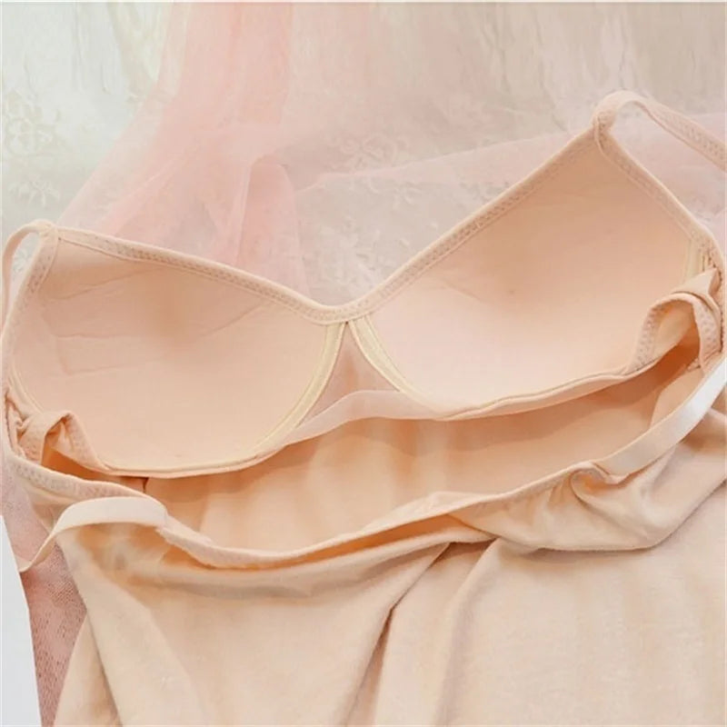 GAOKE Women Solid Padded Bra Spaghetti Camisole Top Vest Female Camisole With Built In Bra 6 Colors