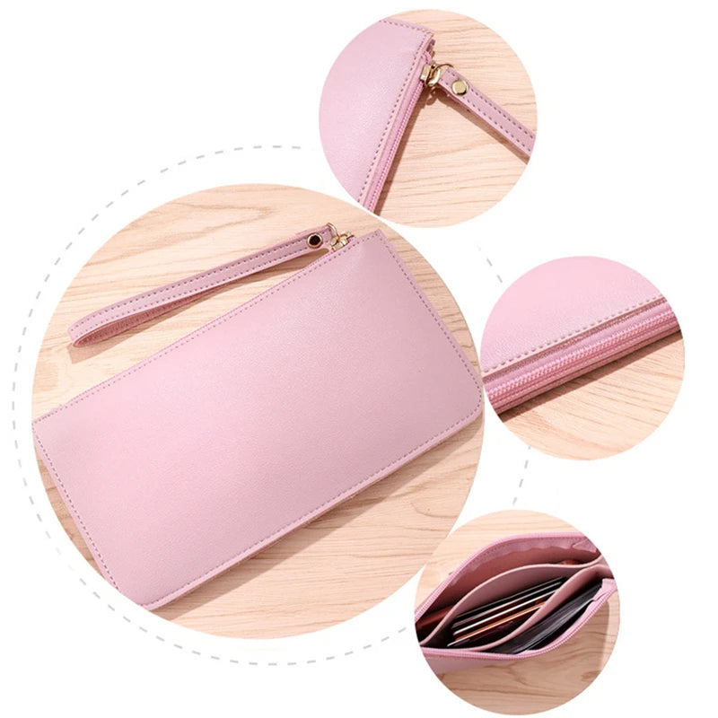 New Fashion Pu Leather Women Wallet Clutch Women's Purse Best Phone Wallet Female Case Phone Pocket Purse Coin Bag