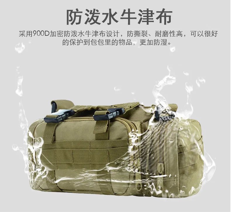 High Quality Outdoor Tactical Backpack Waist Pack Waist Bag Mochilas Molle Camping Hiking Pouch 3P Chest Bag