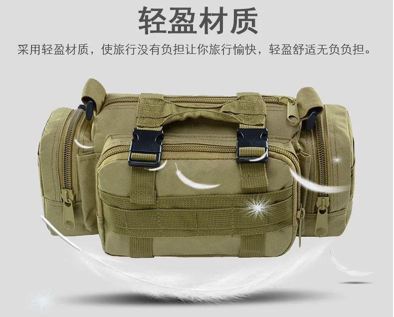 High Quality Outdoor Tactical Backpack Waist Pack Waist Bag Mochilas Molle Camping Hiking Pouch 3P Chest Bag