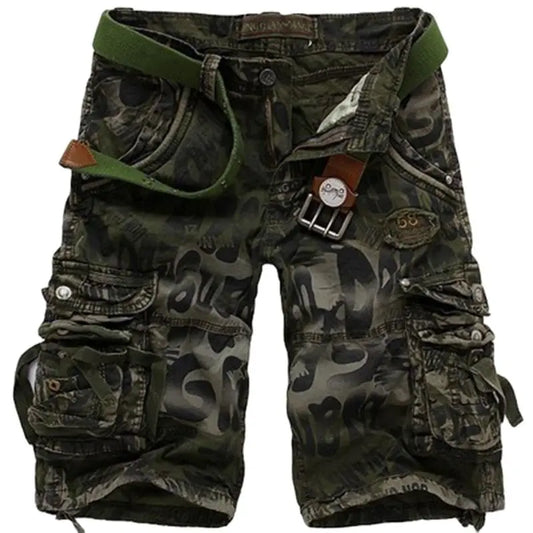 High Quality Camouflage Loose Cargo Shorts for Men Summer Fashion Camo Shorts Multiple Pockets Cargo Pants for Men