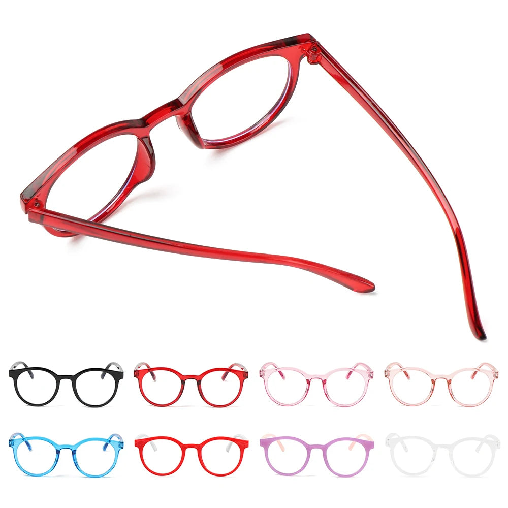 Children Round Anti-blue Light Eyeglasses Ultra Light Frame Computer Glasses Protection Portable Eyewear Goggles Spectacle