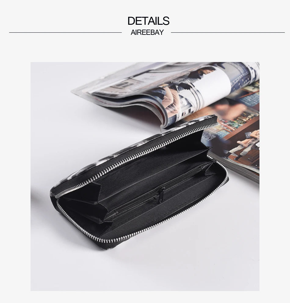 Leather Women Wallet Classic Leopard Animal Print Long Wallets Female Cards Holder Clutch Bag Fashion Ladies Purses