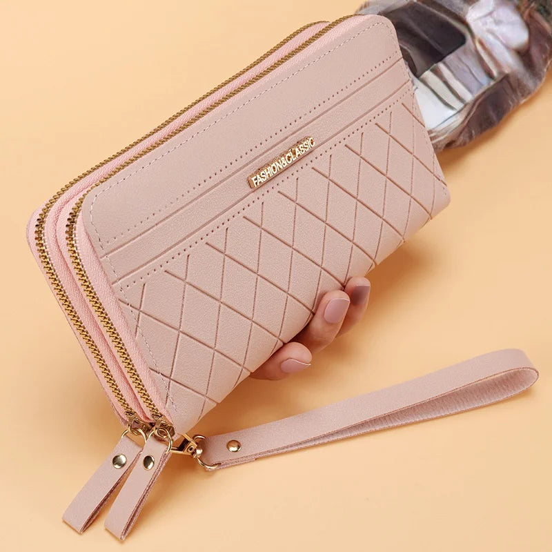 Long Women's Wallet Female Purses Tassel Coin Purse Card Holder Wallets Female Pu Leather Clutch Money Bag Pu Leather Wallet