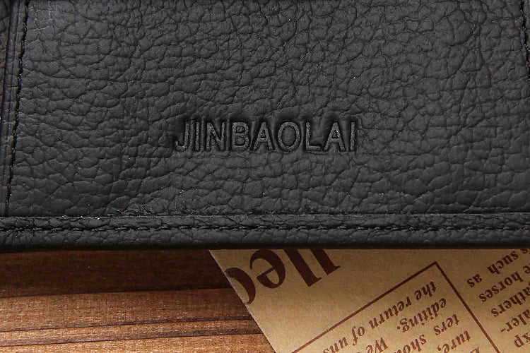 Free Name Engraving Short Genuine Leather Men Wallets Fashion Coin Pocket Card Holder Men Purse Simple Quality Male Wallets