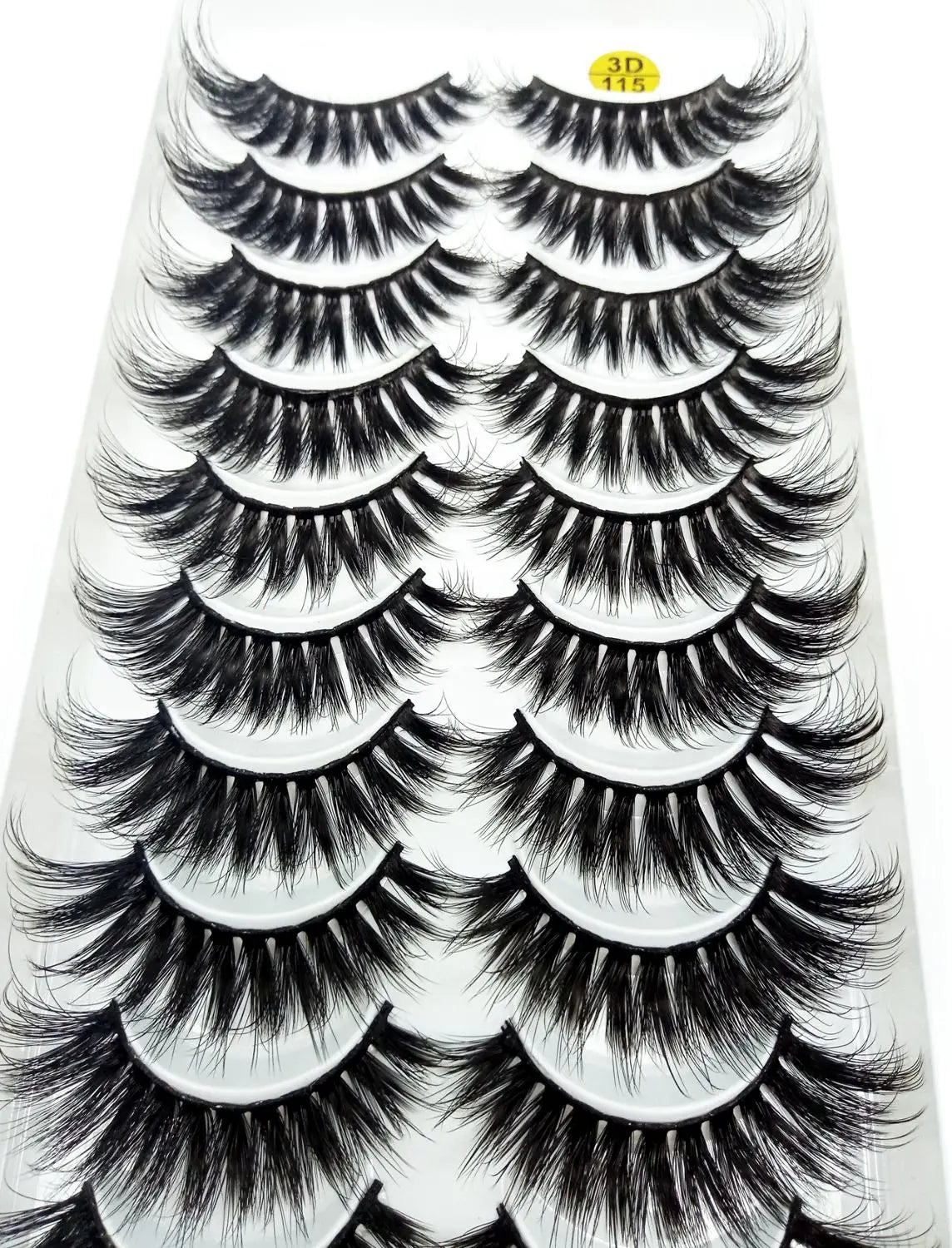 HBZGTLAD 5/10 pairs 100% Real Mink Eyelashes 3D Natural False Eyelashes 3d Mink Lashes Soft Eyelash Extension Makeup Kit Cilios