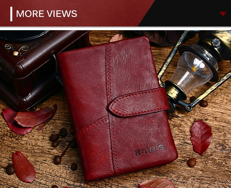 KAVIS Free Engravin Genuine Leather Wallet Men Coin Purse Long Male Clutch Walet Portomonee Man Women Handy Card Holder for Name