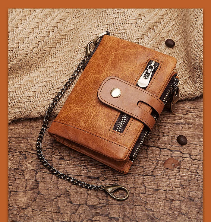 KAVIS Rfid Genuine Cow Leather Wallet Men Coin Purse Male Cuzdan PORTFOLIO MAN Portomonee Small Mini Walet Pocket Name Engraving