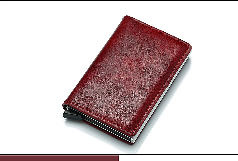 Men Credit Card Holder Wallet Slim Aluminum Men Wallet ID Credit Card Holder Mini RFID Wallet Automatic Pop Up Bank Card Case