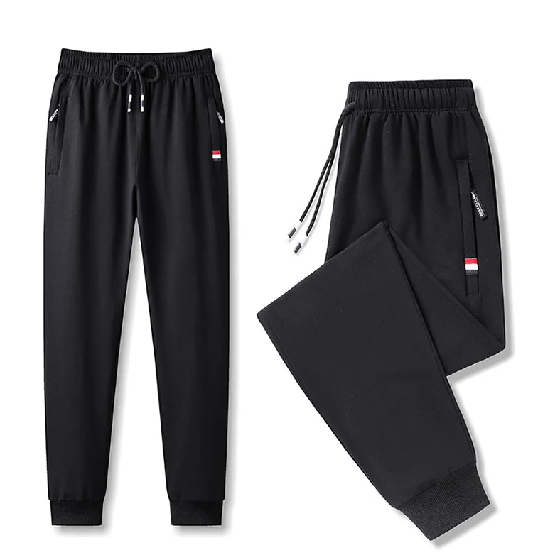 Men's Sweatpants Plus Size Large 5xl Sportswear Elastic Waist Casual Cotton Track Pants Stretch Trousers Male Black Joggers 8XL