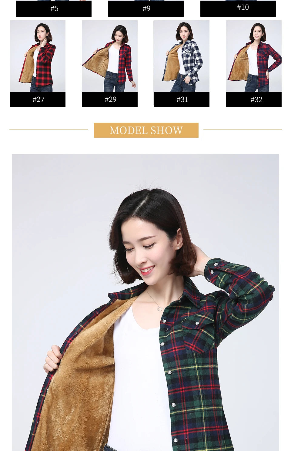 2023 Winter New Women's Warm Plaid Shirt Coat Casual Fleece Velvet Plus Thicke Tops Brand College Style Woman Clothes Outerwear