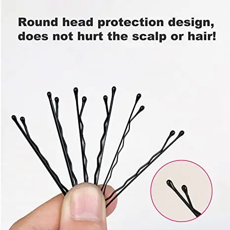 60/120pcs Black Hairpins for Women Hair Clip Lady Bobby Pins Invisible Wave Curly Bride Disposable Hairgrip Barrette Hair Clips