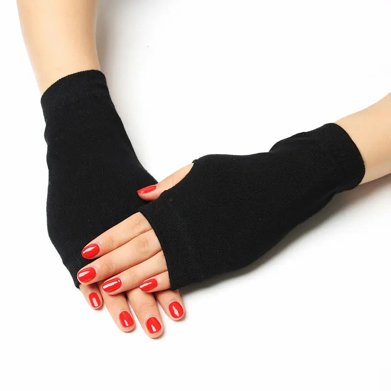 Jolis gants tricotés sans doigts à motifs d'animaux de dessin animé, diamants, paillettes, cool pour les gants de personnalité créatifs d'hiver pour femmes