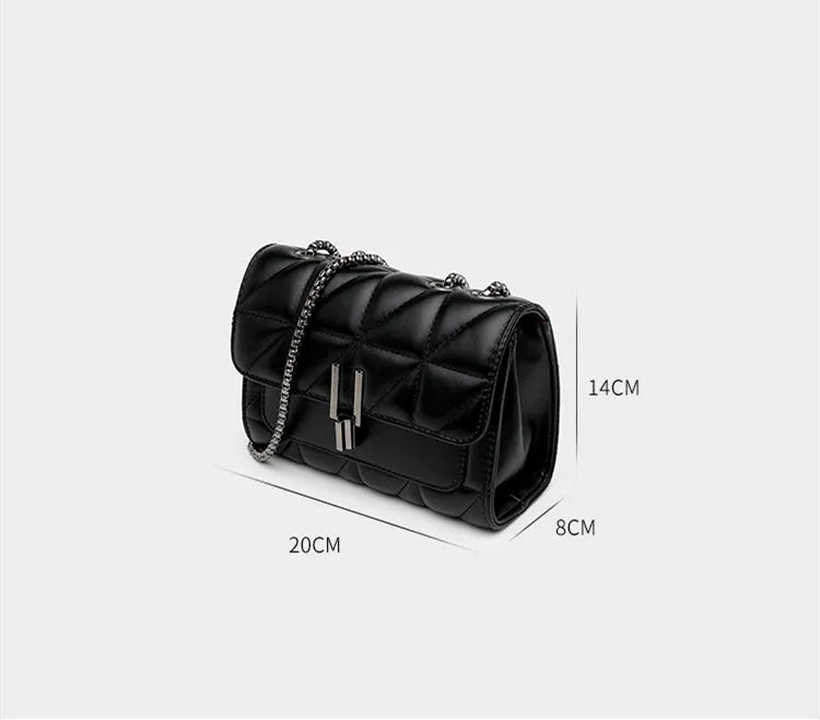 Women Luxury Designer genuine Bags Leather Chain Women Handbags Shoulder Female bag New Casual Fashion Ladies Messenger Bags