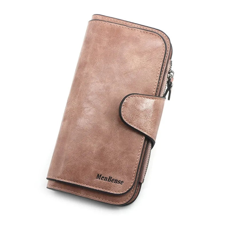 Women's wallet made of leather Wallets Three fold VINTAGE Womens purses mobile phone Purse Female Coin Purse Carteira Feminina