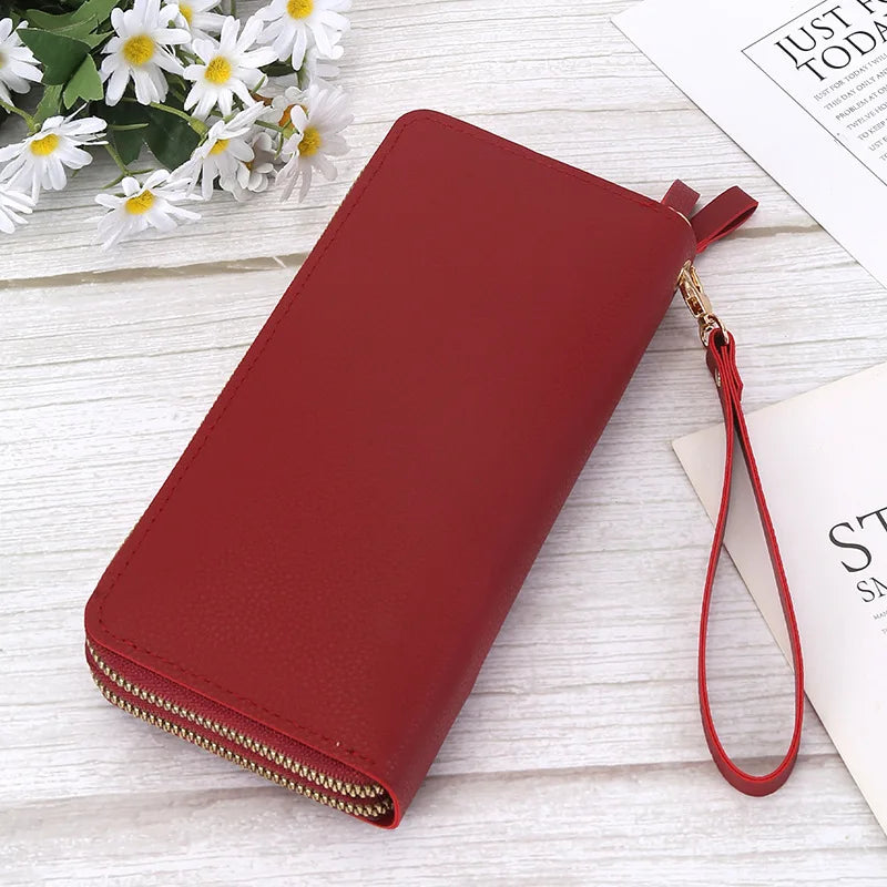 Long Women's Wallet Female Purses Tassel Coin Purse Card Holder Wallets Female Pu Leather Clutch Money Bag Pu Leather Wallet