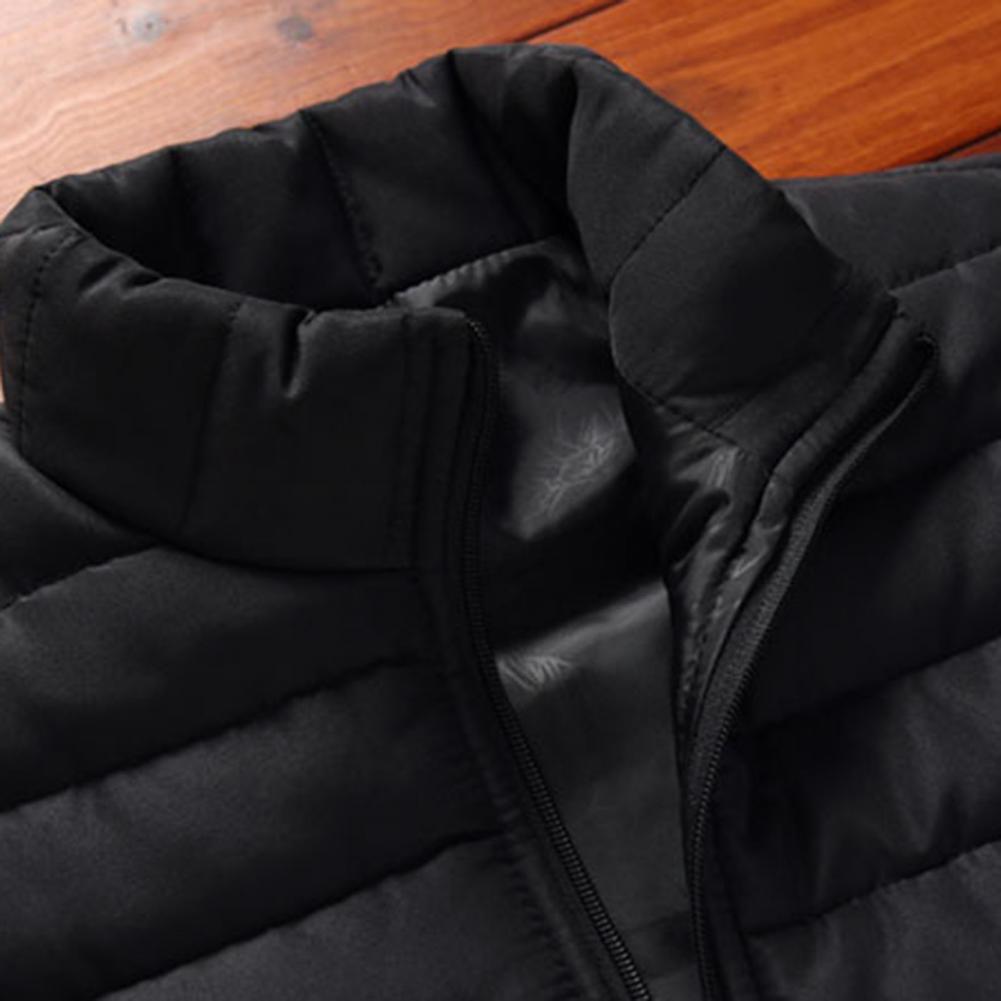 Gilet d'hiver imperméable et chaud sans manches pour homme, coupe-vent 3D, épais, fermeture à glissière douce, gilet d'hiver