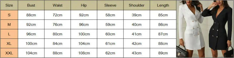 Women Dress Trench Slim Wool Long Coat Jacket Blazer Tops Office Ladies Autumn Winter Blazer Slim Mini Dress V-Neck Outwear