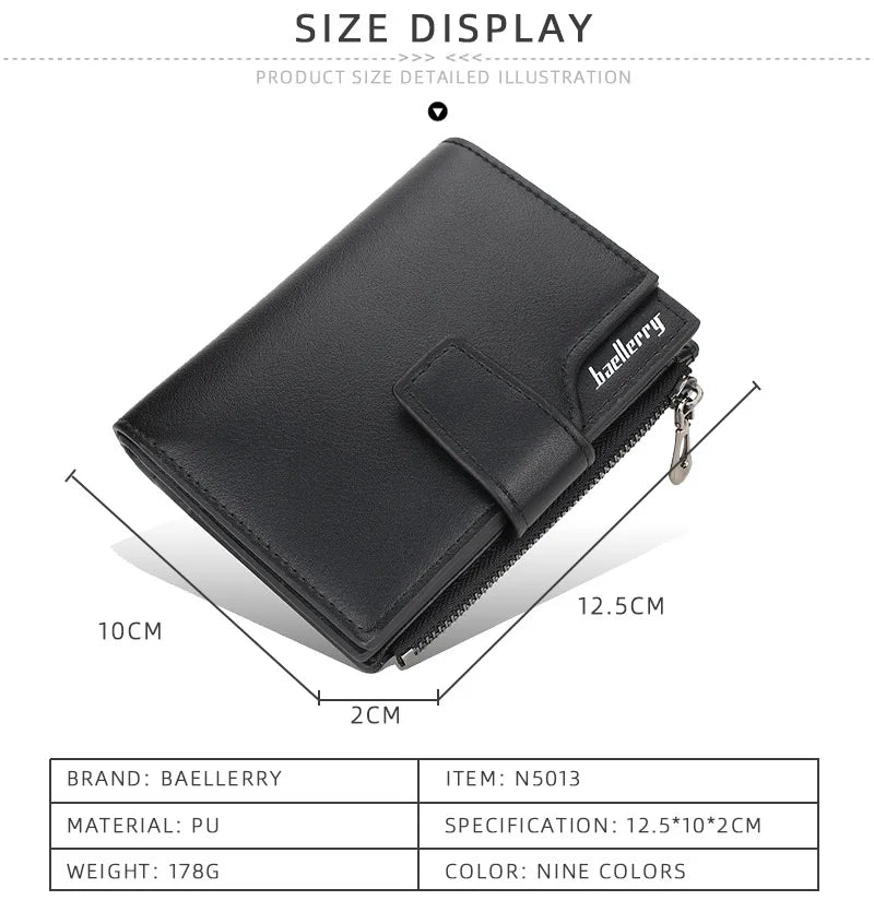 2024 New Women Wallets Name Customized Fashion Short PU Leather Quality Card Holder Classic Female Purse Zipper Wallet For Women