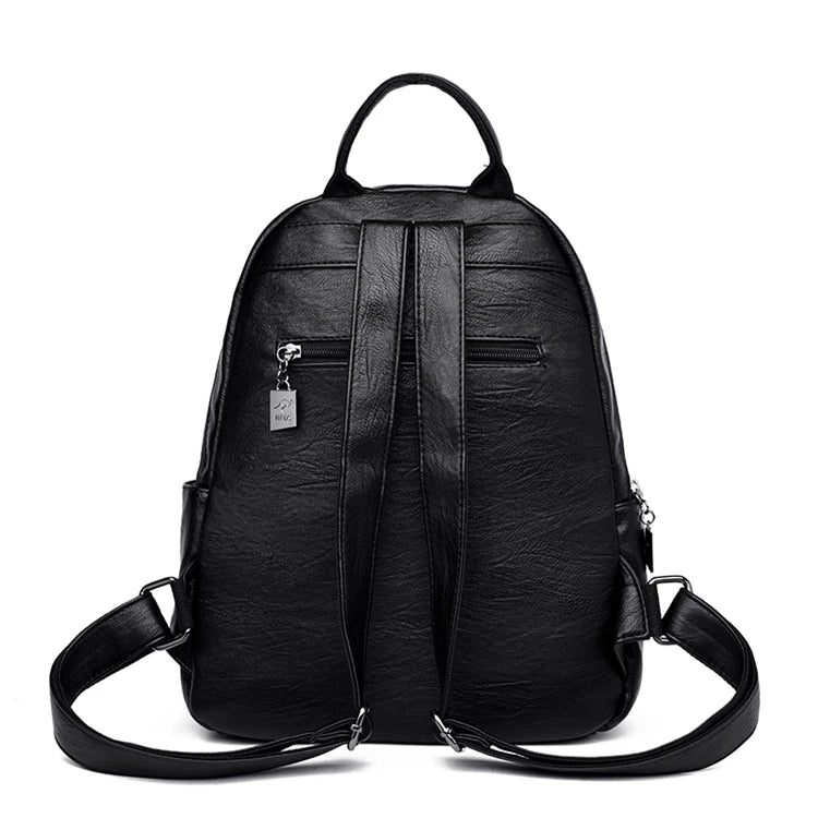 New 2023 Multifunction Vintage Women Backpacks High Quality Female Back Pack Ladies Shoulder Bag Ladies Leather Travel Backpack