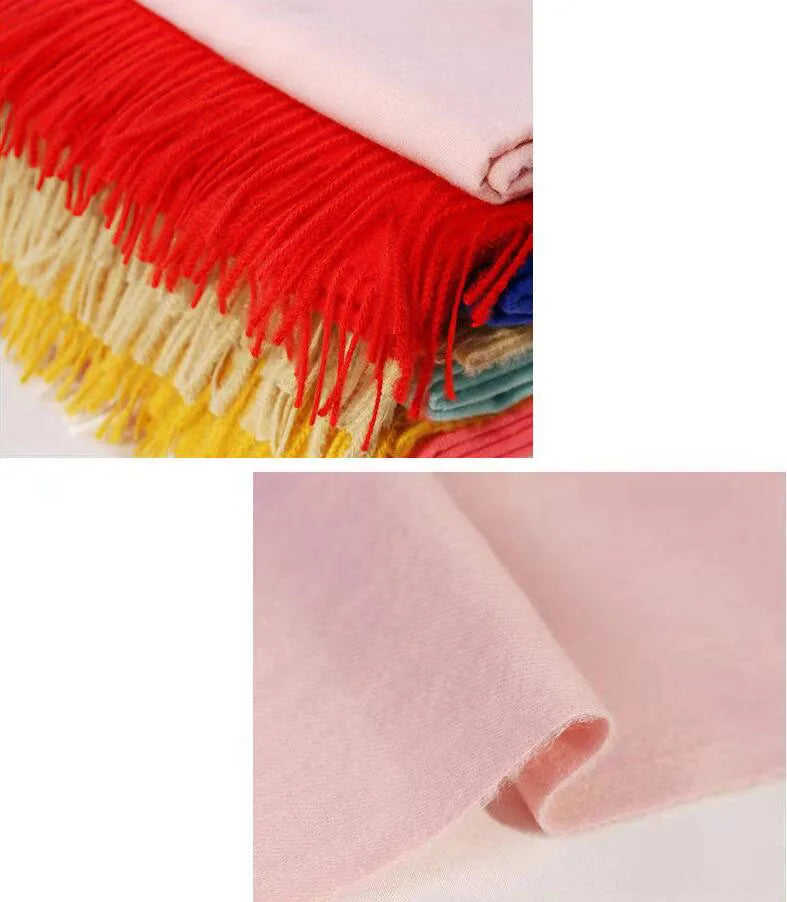 Women Winter Soft Warm Cashmere Scarf Luxury Brand Wool Scarves Khaki Pashmina Shawls Black Men's Poncho Cashmere Scarfs