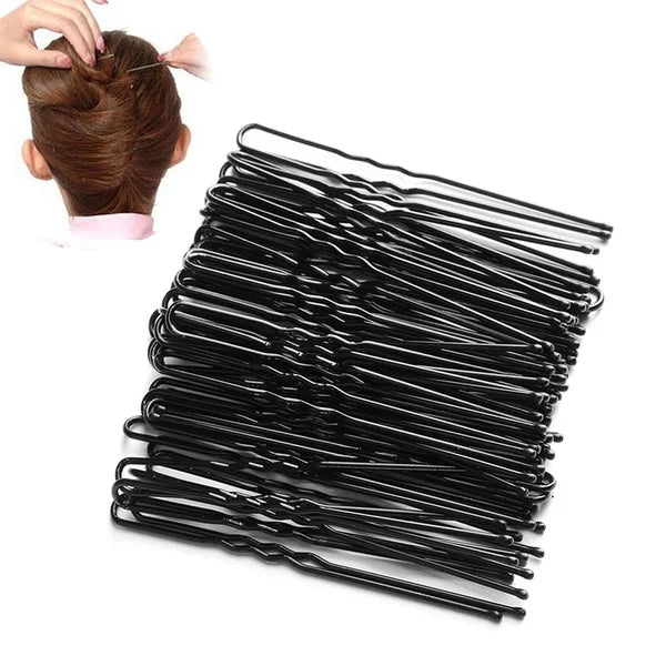 60/120pcs Black Hairpins for Women Hair Clip Lady Bobby Pins Invisible Wave Curly Bride Disposable Hairgrip Barrette Hair Clips