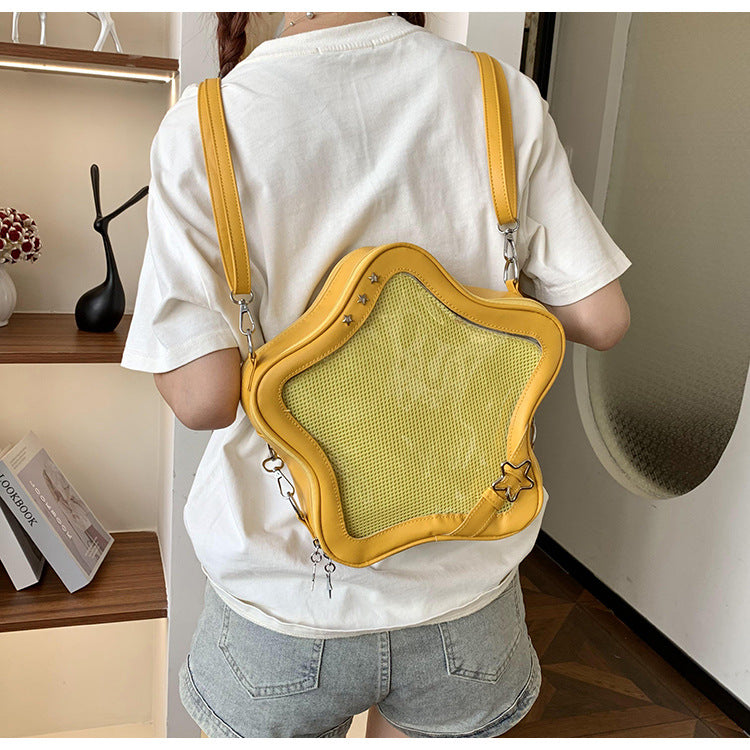 New Ita Bag Backpacks 2024 Popular Transparent School Bag for Women Sweet Chic Star Crossbody Bag Display Autumn Bolsa Сумка