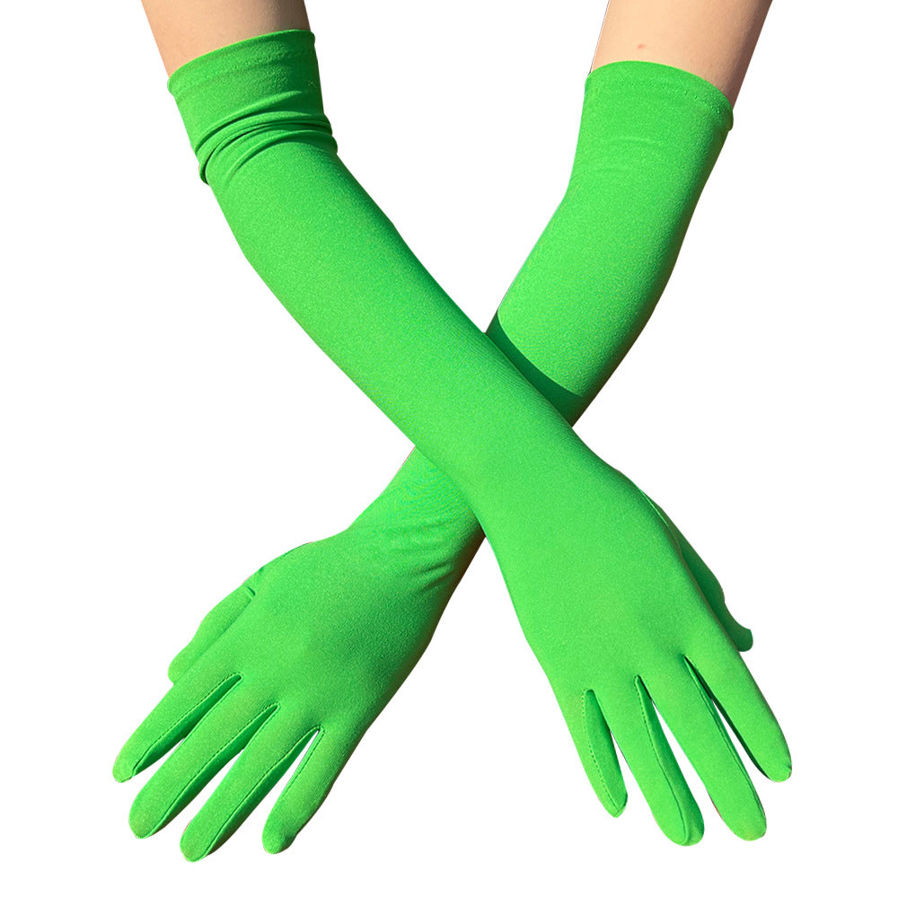 women's simple style solid color milk fiber gloves 1 pair