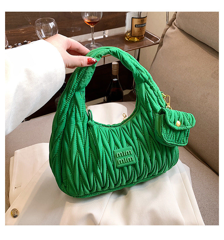 Luxury Brand Nylon Hobos Shoulder Bag for Women Handbag Clutch Purses 2023 New Brand Designer Evening Tote With Coin Purse