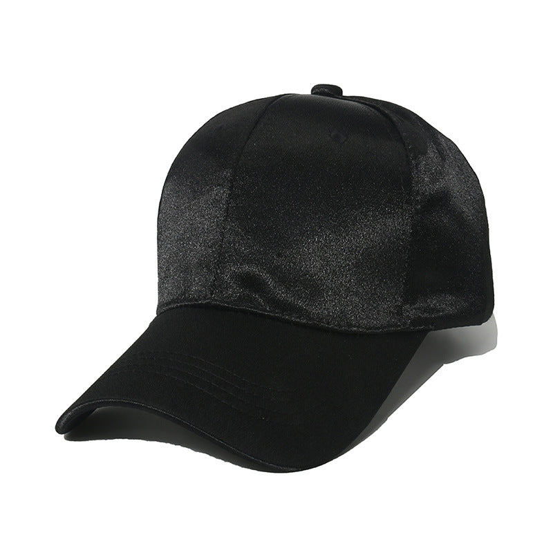 women's casual solid color curved eaves baseball cap