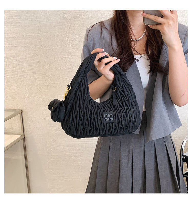 Luxury Brand Nylon Hobos Shoulder Bag for Women Handbag Clutch Purses 2023 New Brand Designer Evening Tote With Coin Purse