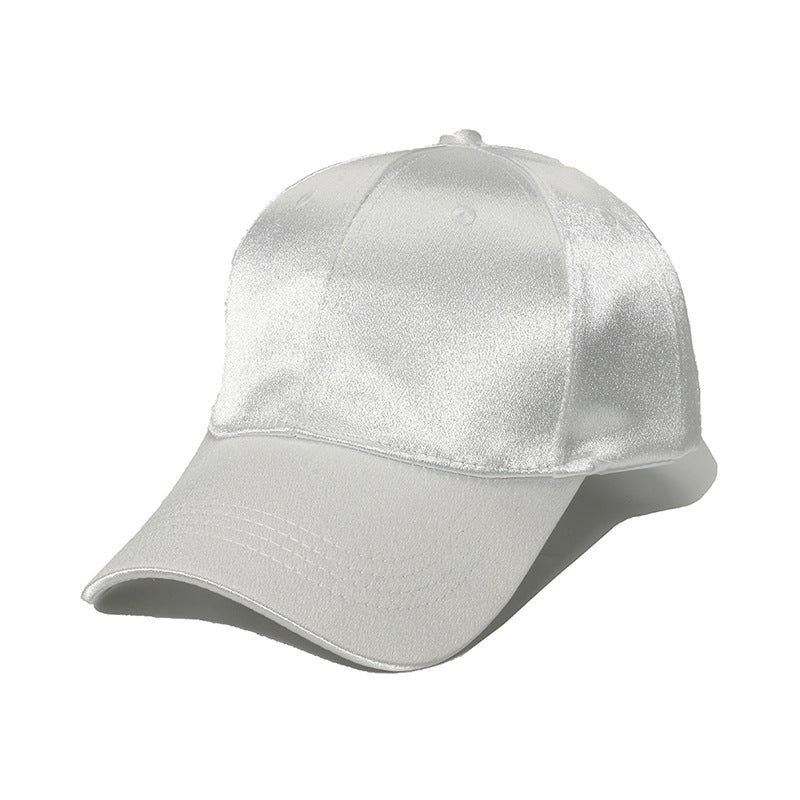 women's casual solid color curved eaves baseball cap