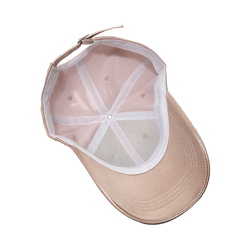 women's casual solid color curved eaves baseball cap