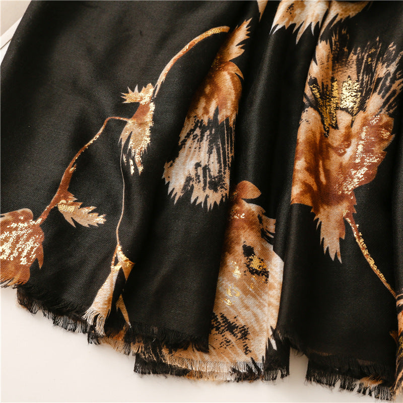 women's fashion dandelion polyester winter scarves