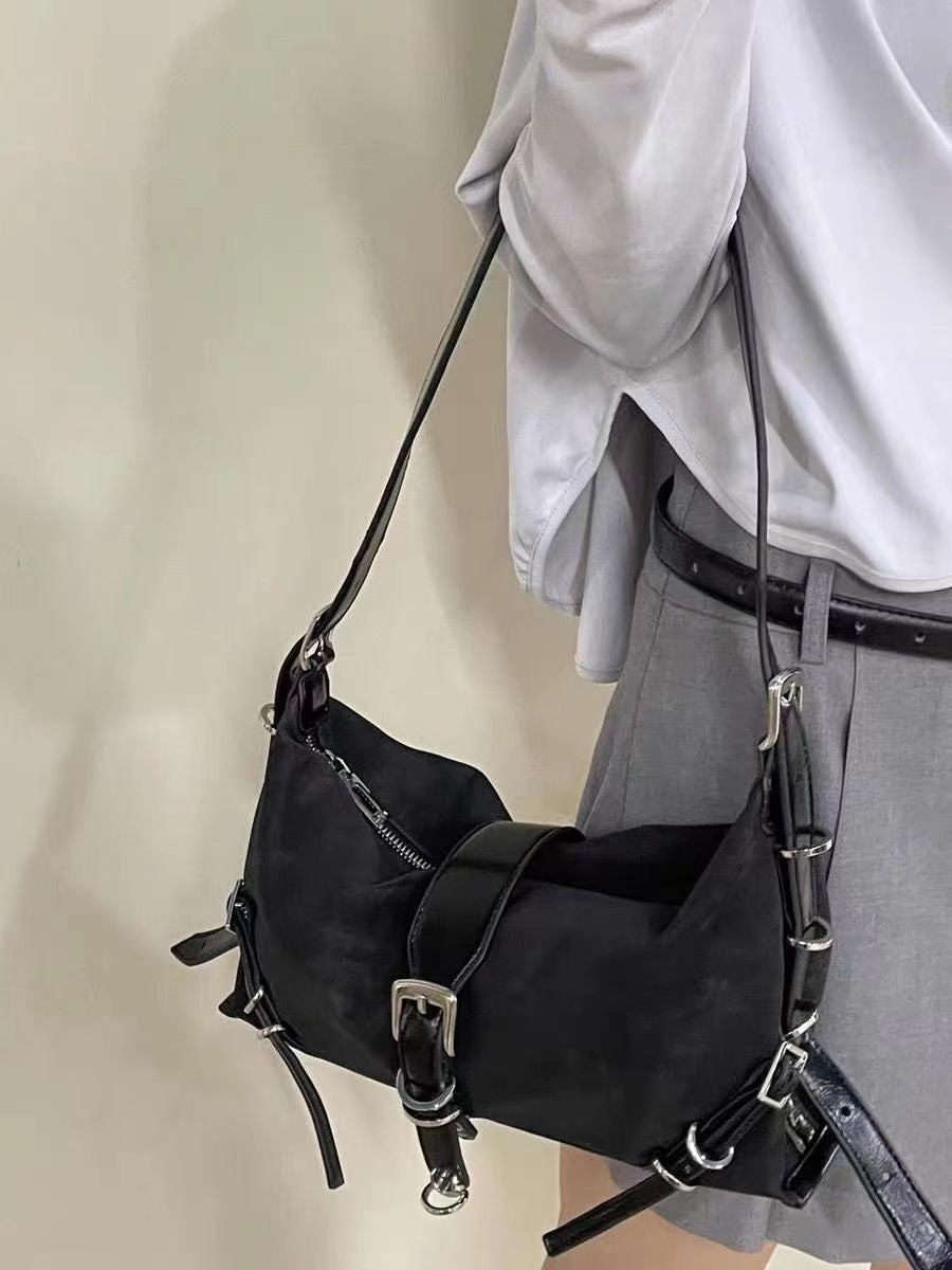 Richme Punk Bolso Mujer Fashion 2024 Trend New Design Chains Crossbody Shoulder Bags Harajuku Y2k PU Individuality Ladies Bags