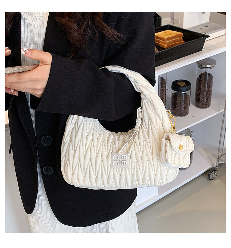 Luxury Brand Nylon Hobos Shoulder Bag for Women Handbag Clutch Purses 2023 New Brand Designer Evening Tote With Coin Purse