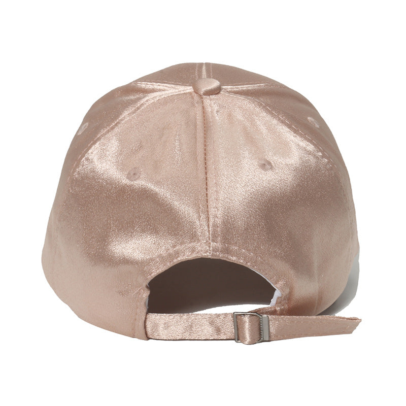 women's casual solid color curved eaves baseball cap