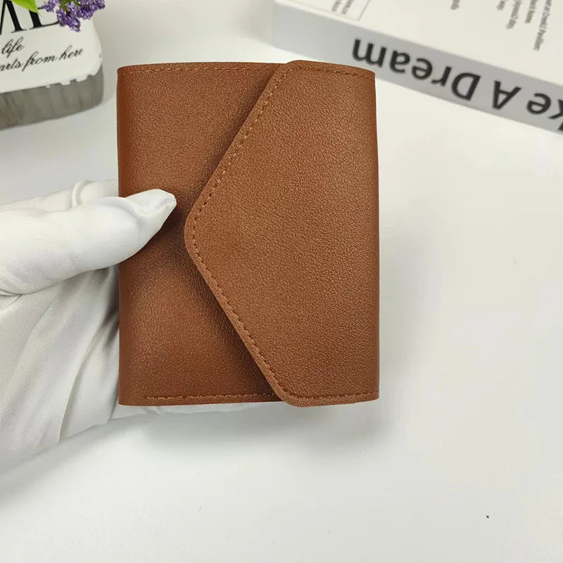 Wallets for Women Small Hasp Girl Credit Card Holder for PU Leather Coin Purse Female Wallet Short Purses for Women Carteras